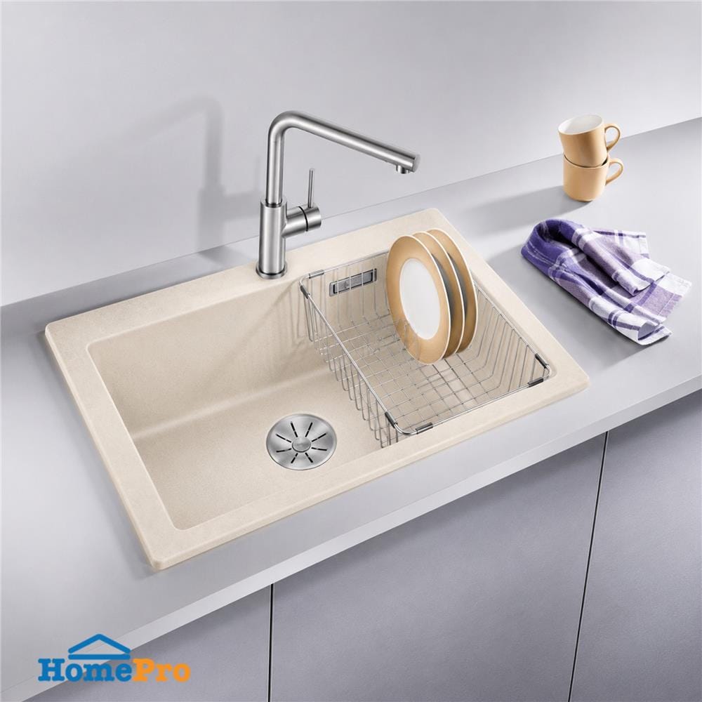 ซิงค์ฝัง 1 หลุม BLANCO PLEON6 495.39.554 สีเบจ
