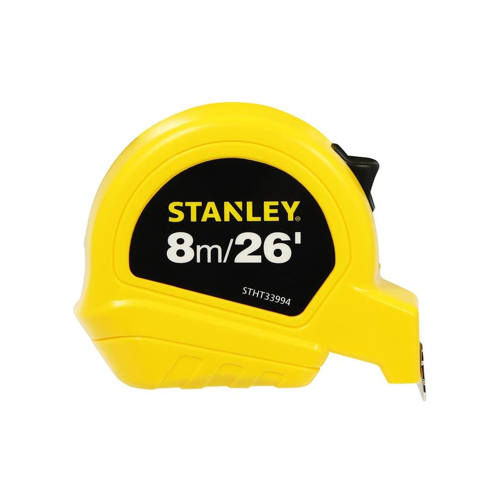ตลับเมตรพลาสติกพร้อมตัวล็อก STANLEY 8 ม.