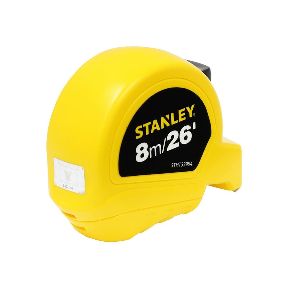 ตลับเมตรพลาสติกพร้อมตัวล็อก STANLEY 8 ม.