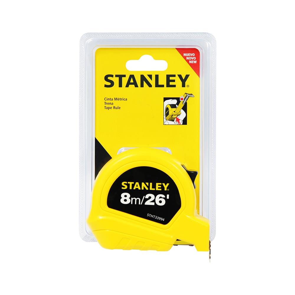 ตลับเมตรพลาสติกพร้อมตัวล็อก STANLEY 8 ม.