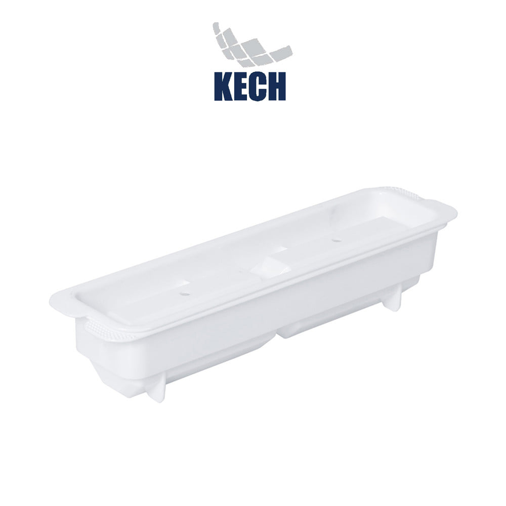 ถาดทำน้ำแข็ง 2 ช่อง ทรงเหลี่ยม KECH สีขาว