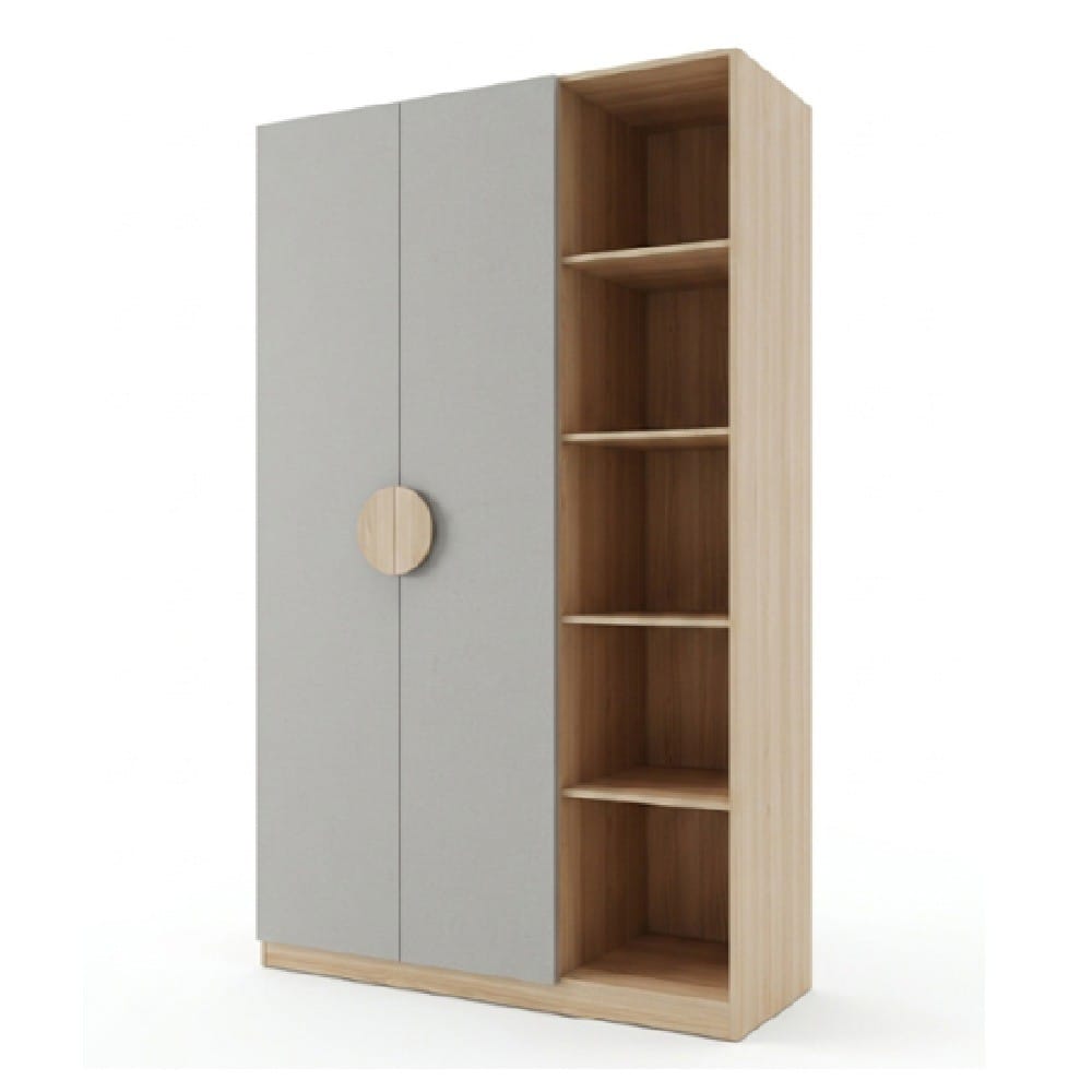 ตู้เสื้อผ้า FURDINI TORI 120 ซม. สี PINEOAK/เทา