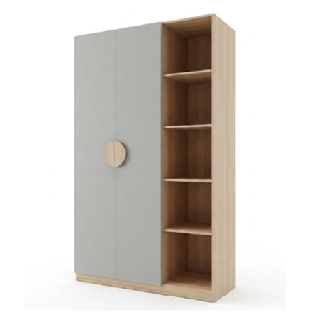 ตู้เสื้อผ้า FURDINI TORI 120 ซม. สี PINEOAK/เทา_0