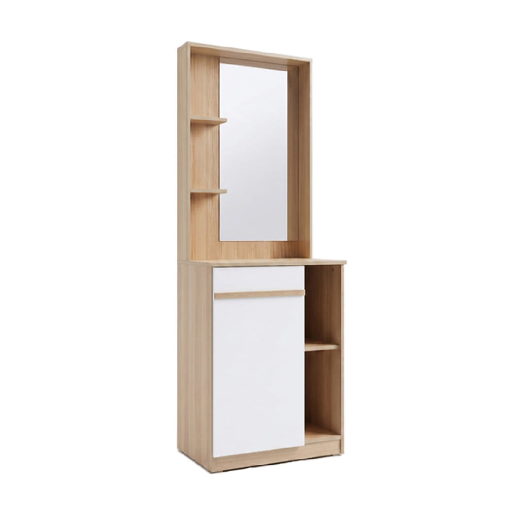 โต๊ะเครื่องแป้ง FURDINI TORI 60 ซม. สี PINEOAK/ขาว