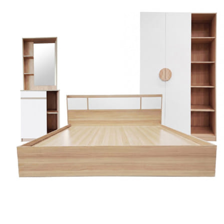 ชุดห้องนอน 5 ฟุต FURDINI TORI สี PINEOAK/ขาว_0