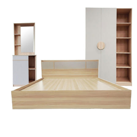 ชุดห้องนอน 5 ฟุต  FURDINI TORI สี PINEOAK/เทา_0