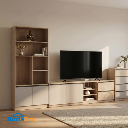 ชั้นวางของ FURDINI VERTA 80 ซม. สีเบจ/ครีม/เทา_3