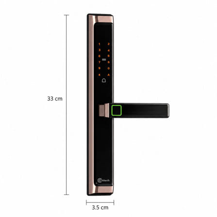 กลอนดิจิตอล C.HITECH WP PLUS สีโรสโกลด์_3