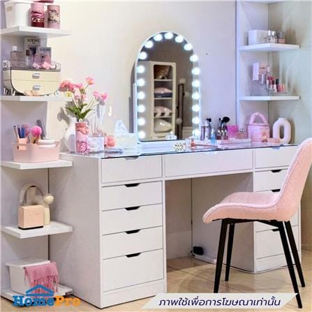 โต๊ะเครื่องแป้ง KONCEPT VANITY 19250856 150 ซม. สีขาว_1