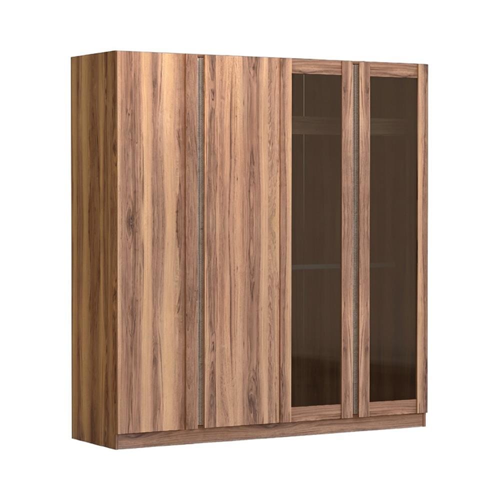 ตู้เสื้อผ้า 4 บานเปิด SB FURNITURE ATHENA 19216249 200 ซม. สีน้ำตาล