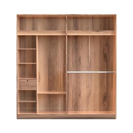 ตู้เสื้อผ้า 4 บานเปิด SB FURNITURE ATHENA 19216249 200 ซม. สีน้ำตาล_2