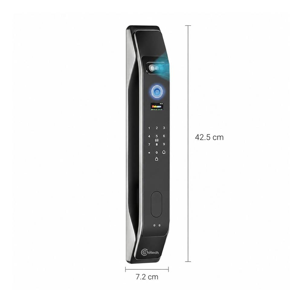 กลอนดิจิตอล C.HITECH CN5 PRO สีดำ