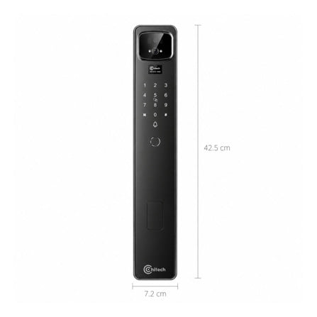 กลอนดิจิตอล C.HITECH CM1 สีโรสโกลด์_3