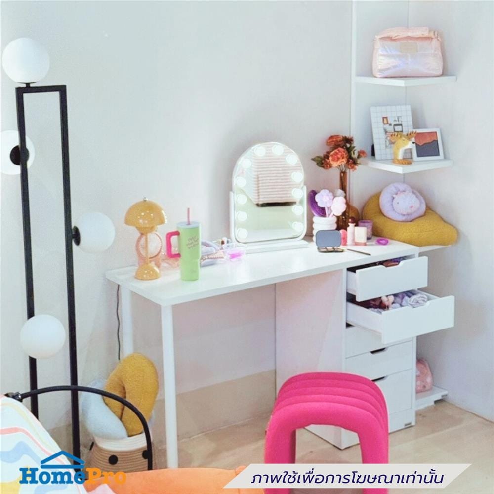 โต๊ะเครื่องแป้ง KONCEPT VANITY 19250855 120 ซม. สีขาว