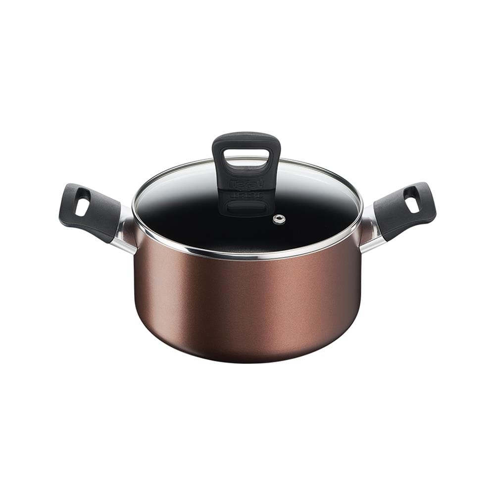 ชุดเครื่องครัว TEFAL DAY BY DAY ECS26 IH สีน้ำตาล (ชุด 4 ชิ้น)