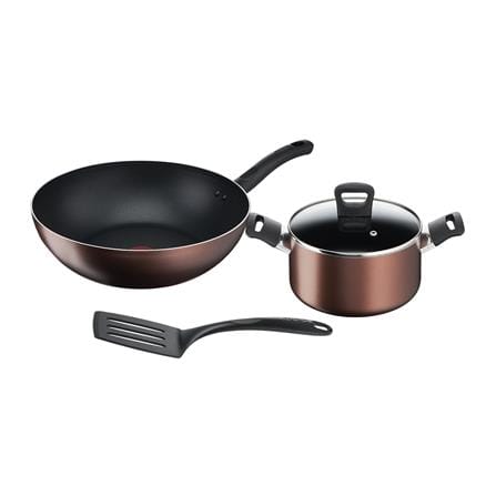 ชุดเครื่องครัว TEFAL DAY BY DAY ECS26 IH สีน้ำตาล (ชุด 4 ชิ้น)_0