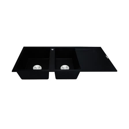 ซิงค์ฝัง 2 หลุม 1 ที่พัก HAFELE STONEQ 495.39.638 สี DEEP BLACK_1