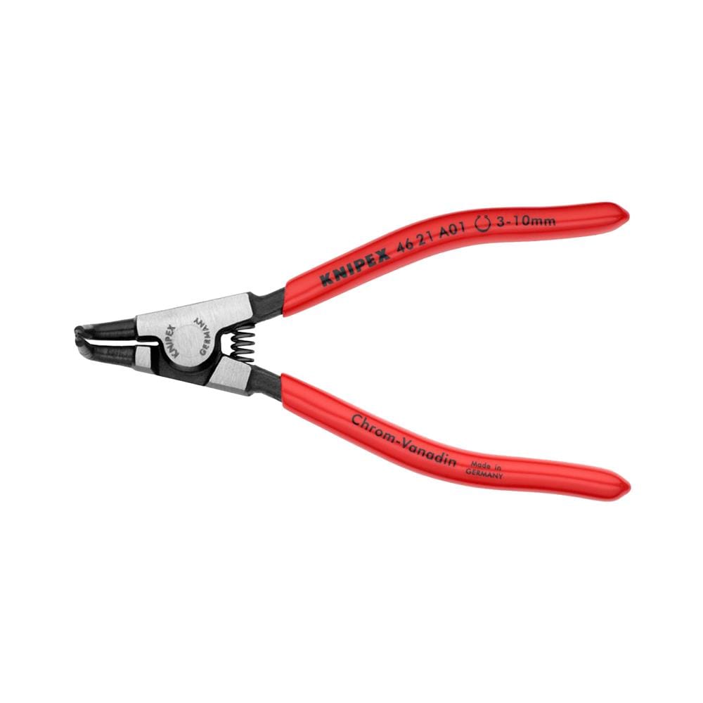 คีมถ่างแหวนปากงอ 90 องศา ด้ามพลาสติก 3-10 มม. KNIPEX 46 21 A01