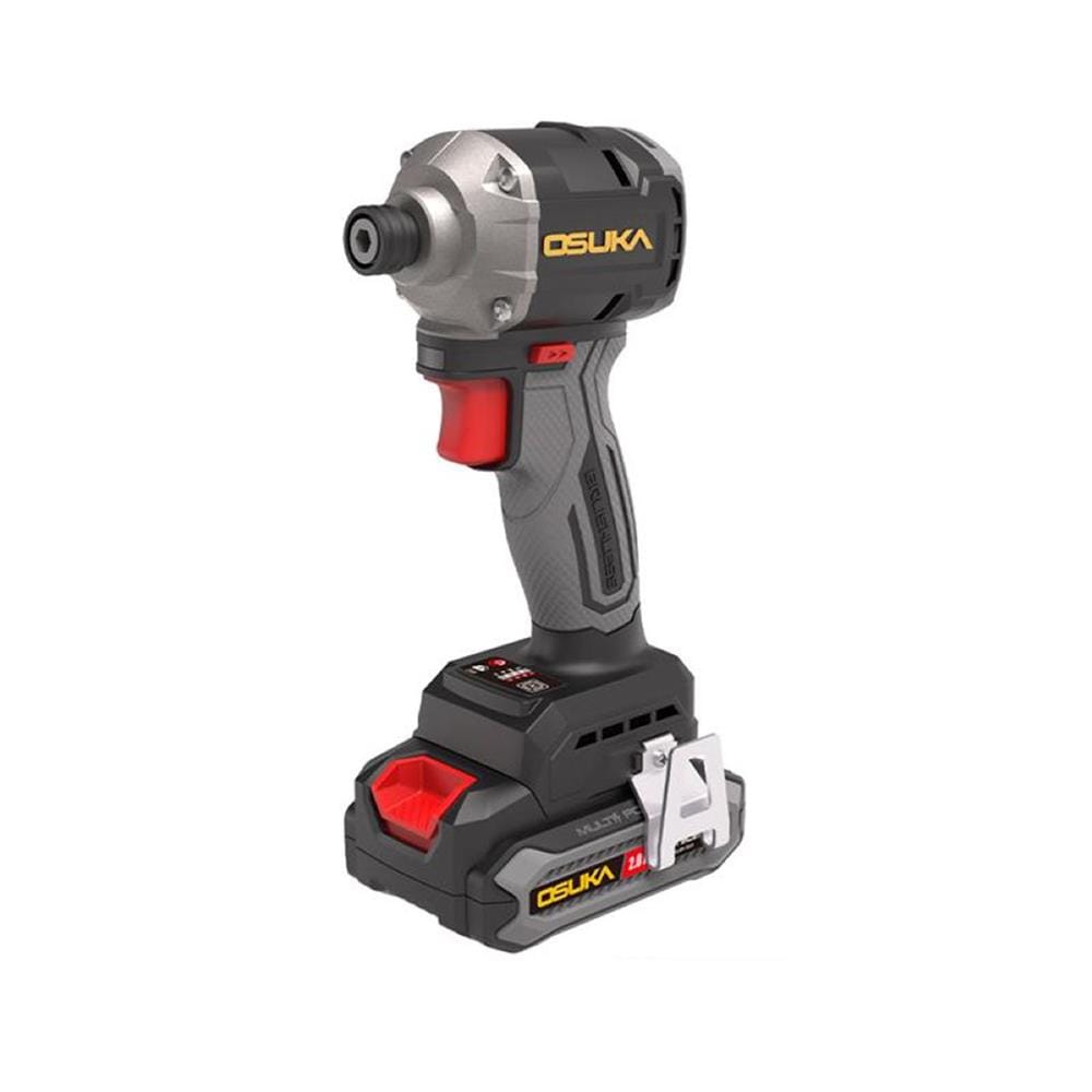 ไขควงกระแทกไร้สาย (พร้อมแบตเตอรี่) OSUKA OCID822U-D1 20 โวลต์