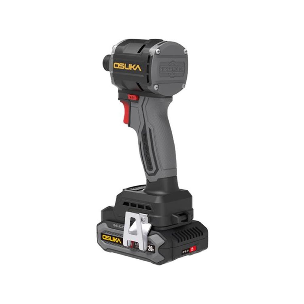 ไขควงกระแทกไร้สาย (พร้อมแบตเตอรี่) OSUKA OCID822U-D1 20 โวลต์