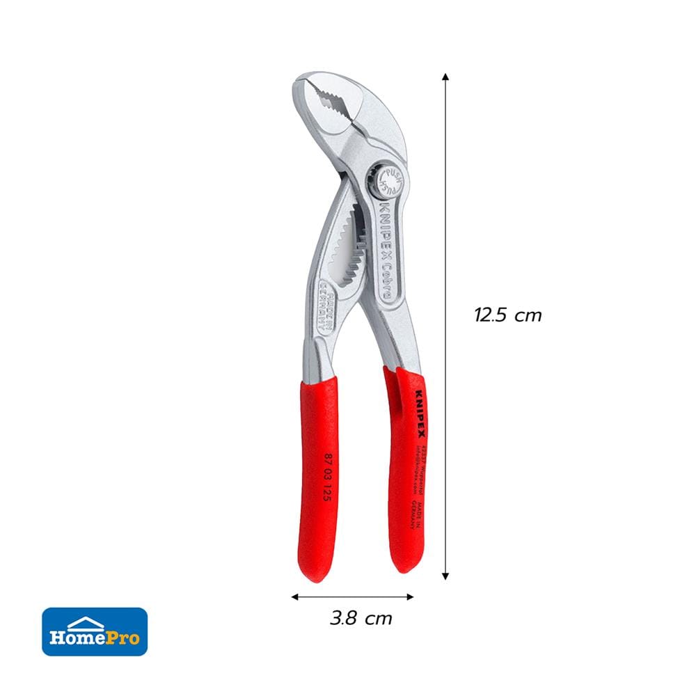 คีมคอม้าไฮเทค ชุบโครเมียม 125 มม. KNIPEX 87 03 125