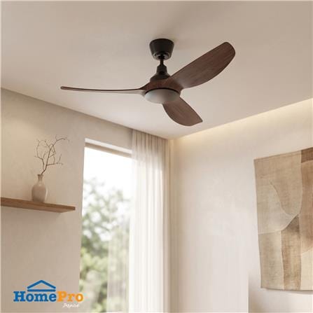 พัดลมไม่มีโคมไฟ CARINI 52YFT-5236 52 นิ้ว สีดำ/น้ำตาล_1