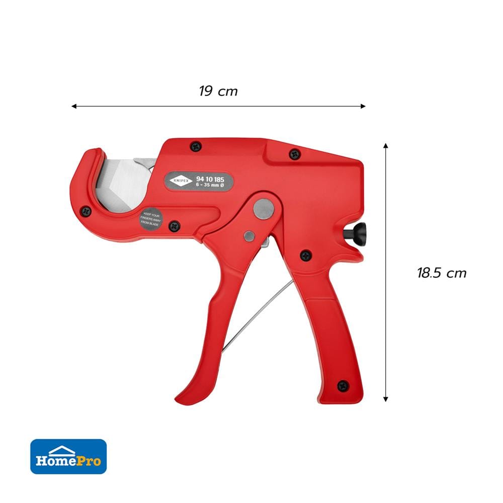 คีมตัดท่อร้อยสายไฟพลาสติก KNIPEX 94 10 185