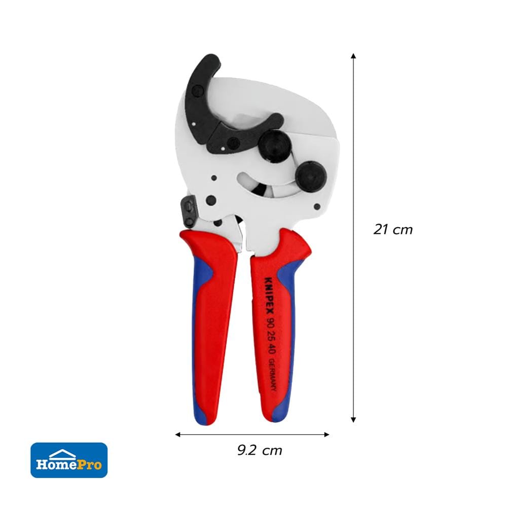 คีมตัดท่อคอมโพสิตและท่อพลาสติก KNIPEX 90 25 40