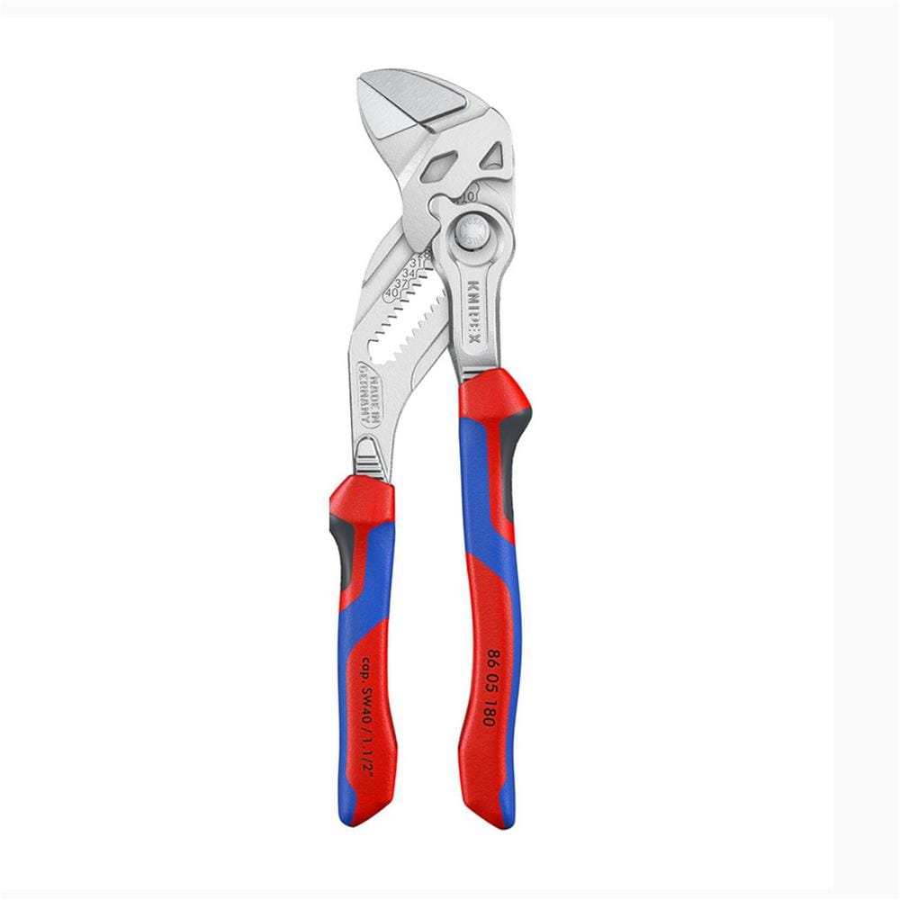 คีมคอม้าชุบโครเมียม ด้ามหุ้มยาง 180 มม. KNIPEX 86 05 180