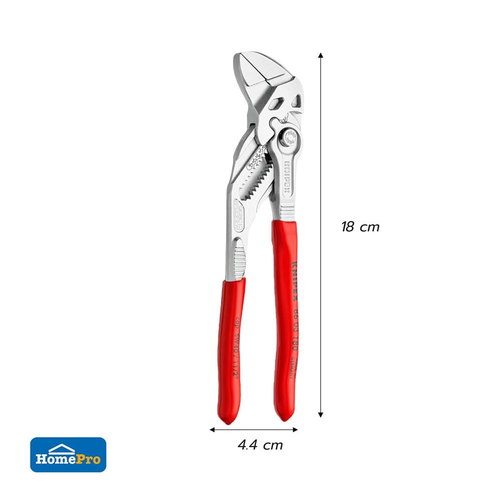คีมคอม้าชุบโครเมียม 180 มม. KNIPEX 86 03 180
