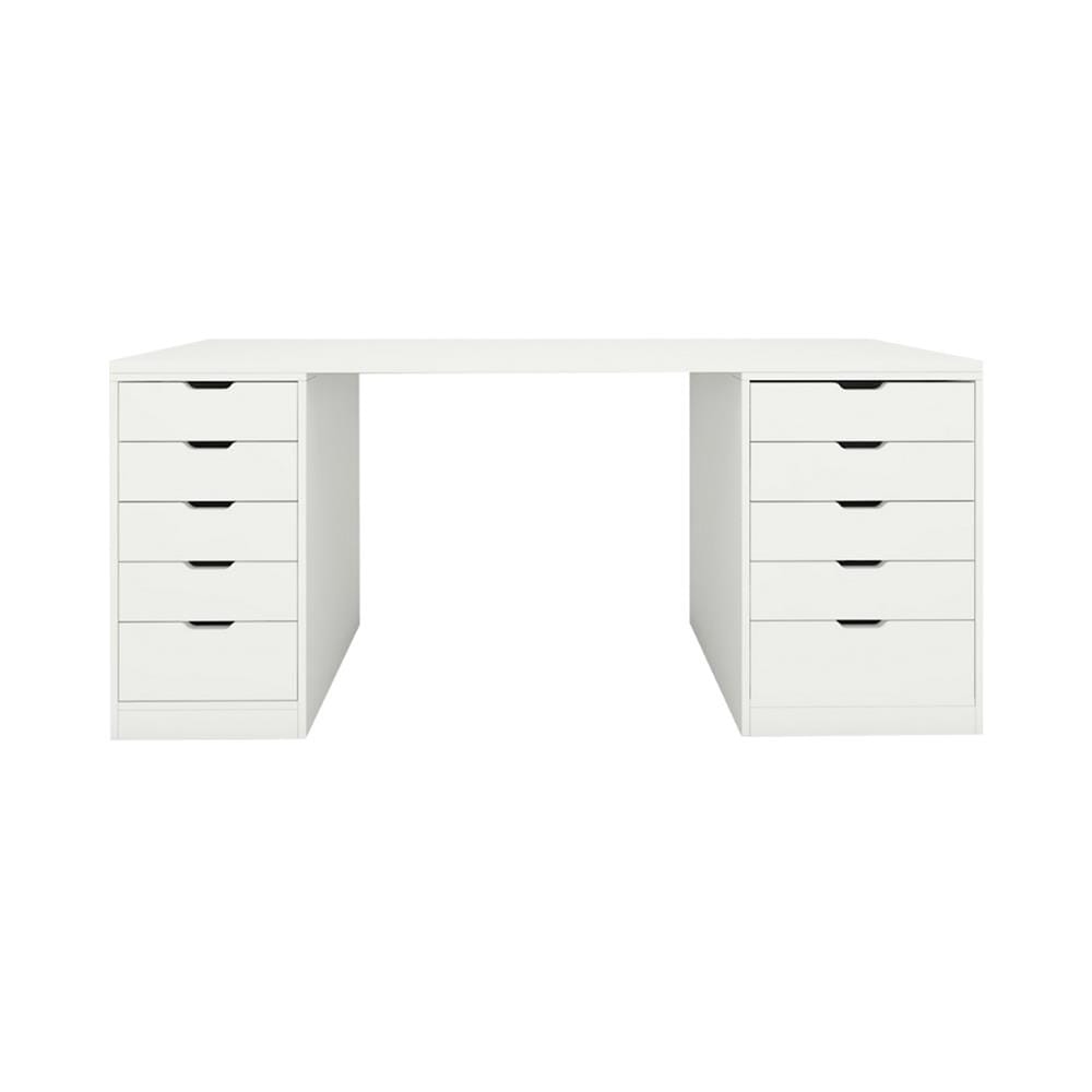 โต๊ะเครื่องแป้ง KONCEPT VANITY 59064689 180 ซม. สีขาว