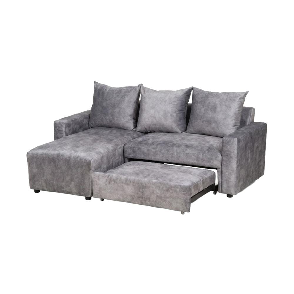 โซฟาเข้ามุมซ้าย AS FURNITURE LAUGH สีเทา