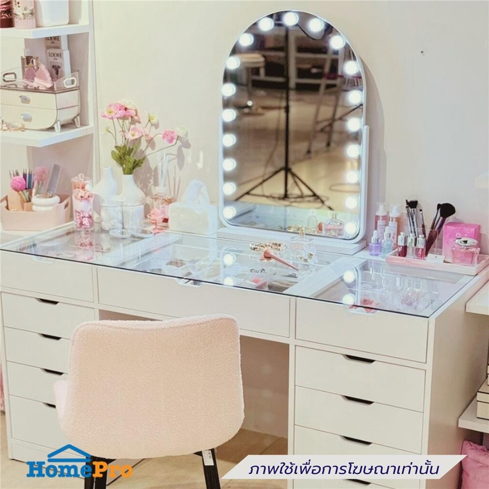 โต๊ะเครื่องแป้ง KONCEPT VANITY 59064741 150 ซม. สีขาว