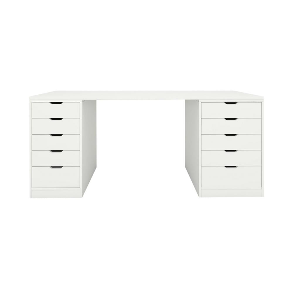 โต๊ะเครื่องแป้ง KONCEPT VANITY 59064686 180 ซม. สีขาว