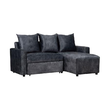 โซฟาเข้ามุมขวา AS FURNITURE LAUGH สีเทาเข้ม_0