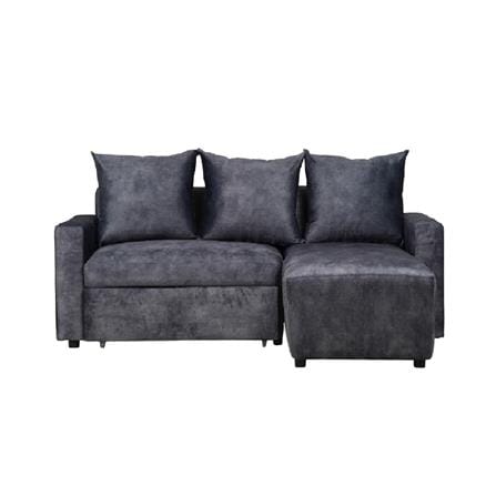 โซฟาเข้ามุมขวา AS FURNITURE LAUGH สีเทาเข้ม_1
