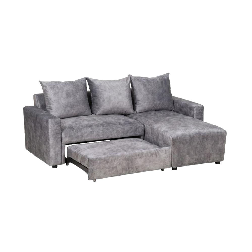 โซฟาเข้ามุมขวา AS FURNITURE LAUGH สีเทา