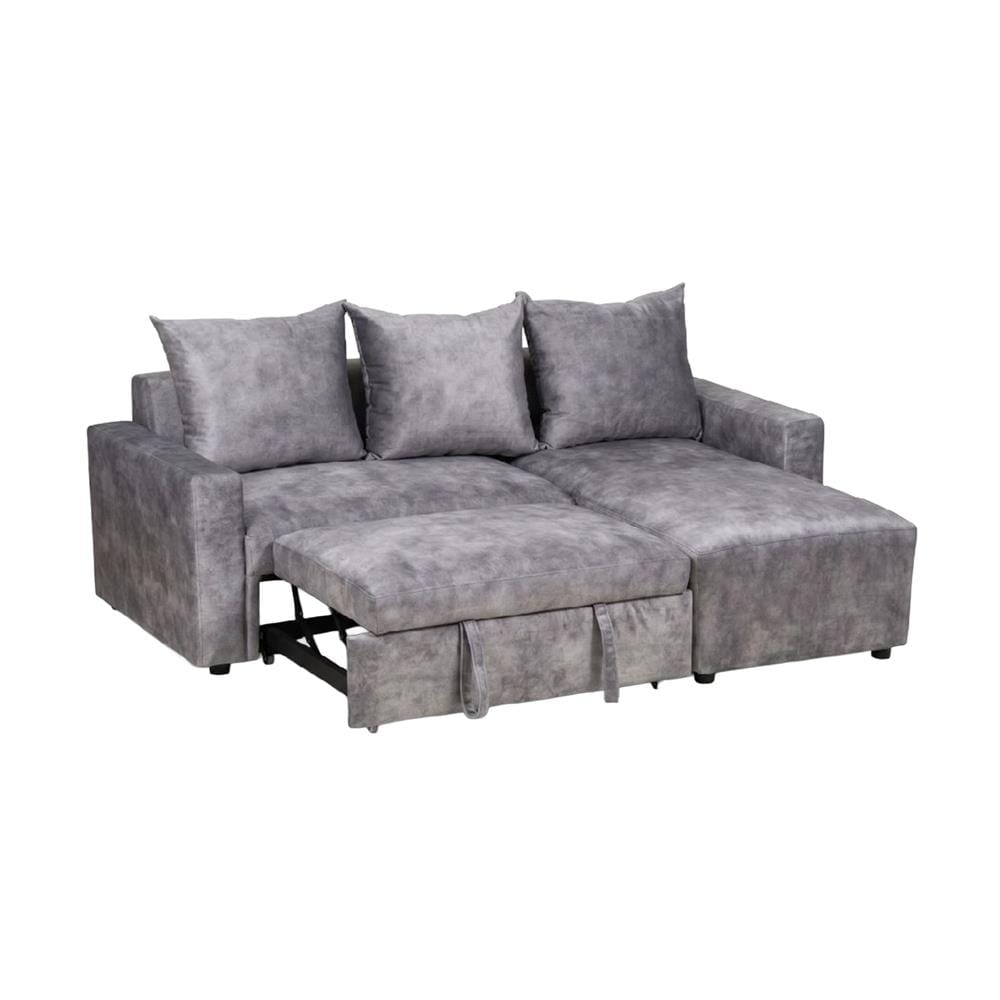 โซฟาเข้ามุมขวา AS FURNITURE LAUGH สีเทา