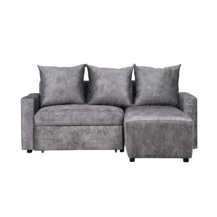 โซฟาเข้ามุมขวา AS FURNITURE LAUGH สีเทา_1