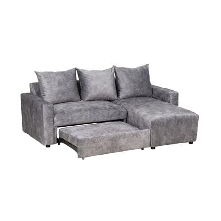 โซฟาเข้ามุมขวา AS FURNITURE LAUGH สีเทา_2