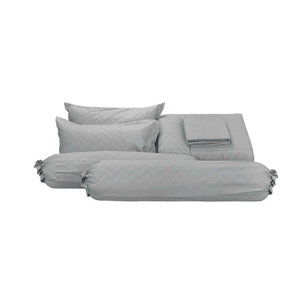 ชุดผ้าปูที่นอน 6 ฟุต (ชุด 6 ชิ้น) PICASSO BASIC สี GREY