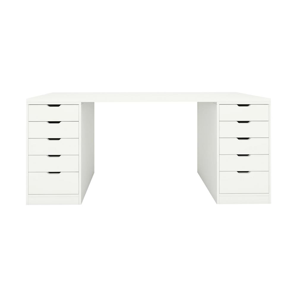 โต๊ะเครื่องแป้ง KONCEPT VANITY 59064688 180 ซม. สีขาว