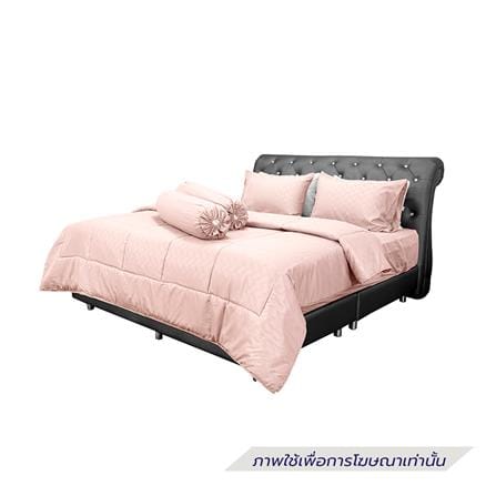 ชุดผ้าปูที่นอน 6 ฟุต (ชุด 6 ชิ้น) PICASSO BASIC สี OLDROSE_1