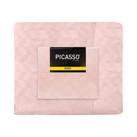 ชุดผ้าปูที่นอน 6 ฟุต (ชุด 6 ชิ้น) PICASSO BASIC สี OLDROSE_4