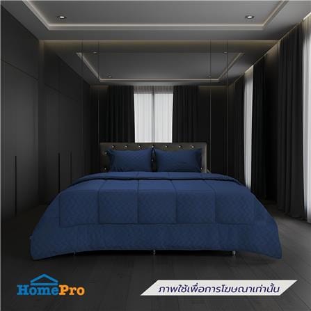 ชุดผ้าปูที่นอน 6 ฟุต (ชุด 6 ชิ้น) PICASSO BASIC สี NAVY BLUE_0