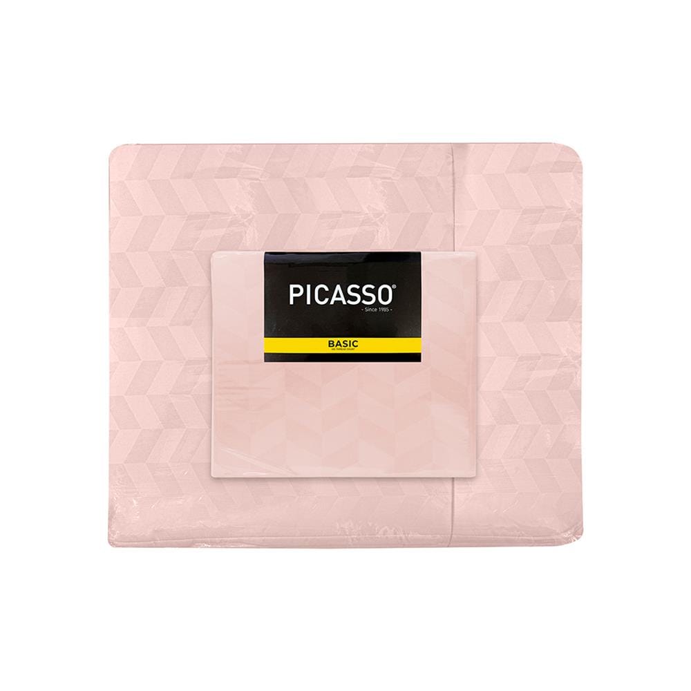 ชุดผ้าปูที่นอน 5 ฟุต (ชุด 6 ชิ้น) PICASSO BASIC สี OLDROSE