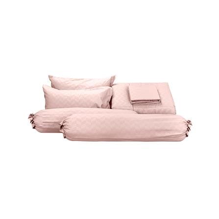ชุดผ้าปูที่นอน 5 ฟุต (ชุด 6 ชิ้น) PICASSO BASIC สี OLDROSE_2