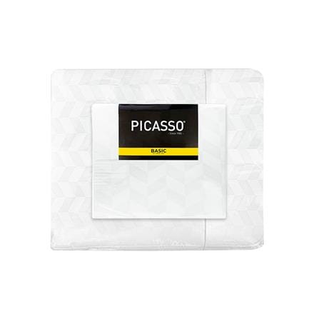ชุดผ้าปูที่นอน 5 ฟุต (ชุด 6 ชิ้น) PICASSO BASIC สี WHITE_5