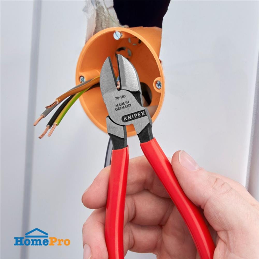 คีมตัดทแยงมุม 160 มม. KNIPEX 70 01 160