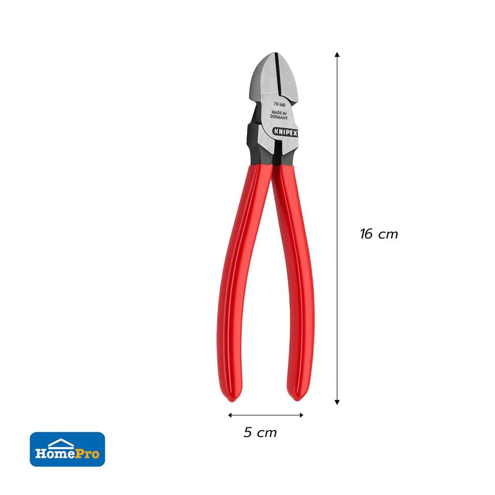 คีมตัดทแยงมุม 160 มม. KNIPEX 70 01 160